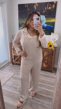Load image into Gallery viewer, Spring has sprung Beige Jumpsuit