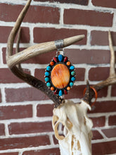 Load image into Gallery viewer, Native Made Orange Spiny Pendant