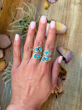 Load image into Gallery viewer, Kingman Turquoise Sterling Silver Ring – Size 8 (Slightly Adjustable)