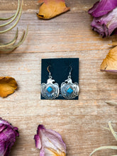 Load image into Gallery viewer, Sterling Silver Eagle Dangle Earrings with Turquoise