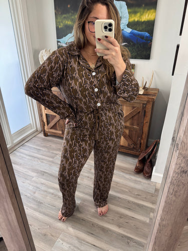 Woodland Camo Bamboo Set