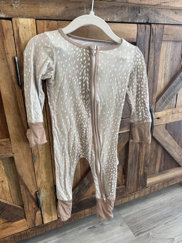 Fawn Bamboo Baby Zippy Romper