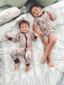 Buck Fever Bamboo Zipper Romper